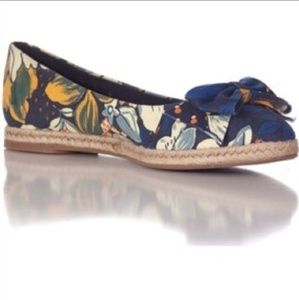 Tory Burch Floral Tasmin Espadrille Flat